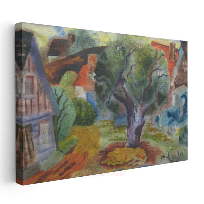 Marc Chagall - Köy Manzarası Kanvas Tablo