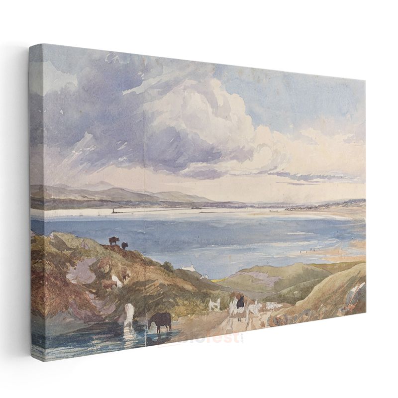 J.M.W. Turner - Kıyı Manzarası Kanvas Tablo