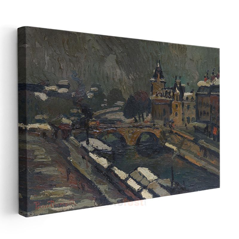 Tavik František Šimon - Paris Köprüsü Kanvas Tablo
