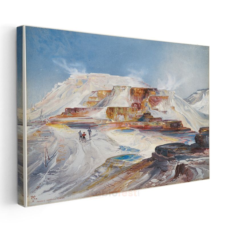 Thomas Moran - Yellowstone Termal Kaynakları Kanvas Tablo