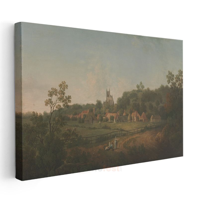 John Constable - İngiliz Kırsal Manzarası Kanvas Tablo