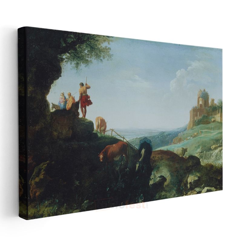 Claude Lorrain - Mitolojik Manzara Kanvas Tablo