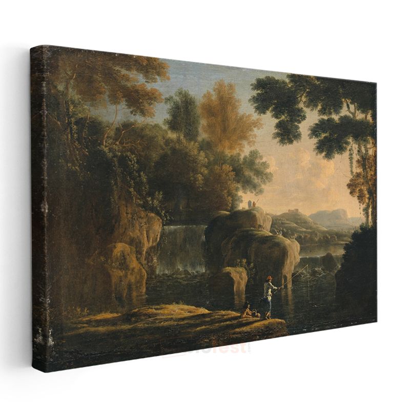 Claude Lorrain - Pastoral Manzara Kanvas Tablo