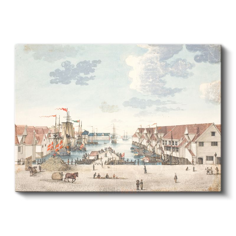 Christoffer Wilhelm Eckersberg - Liman Manzarası Kanvas Tablo