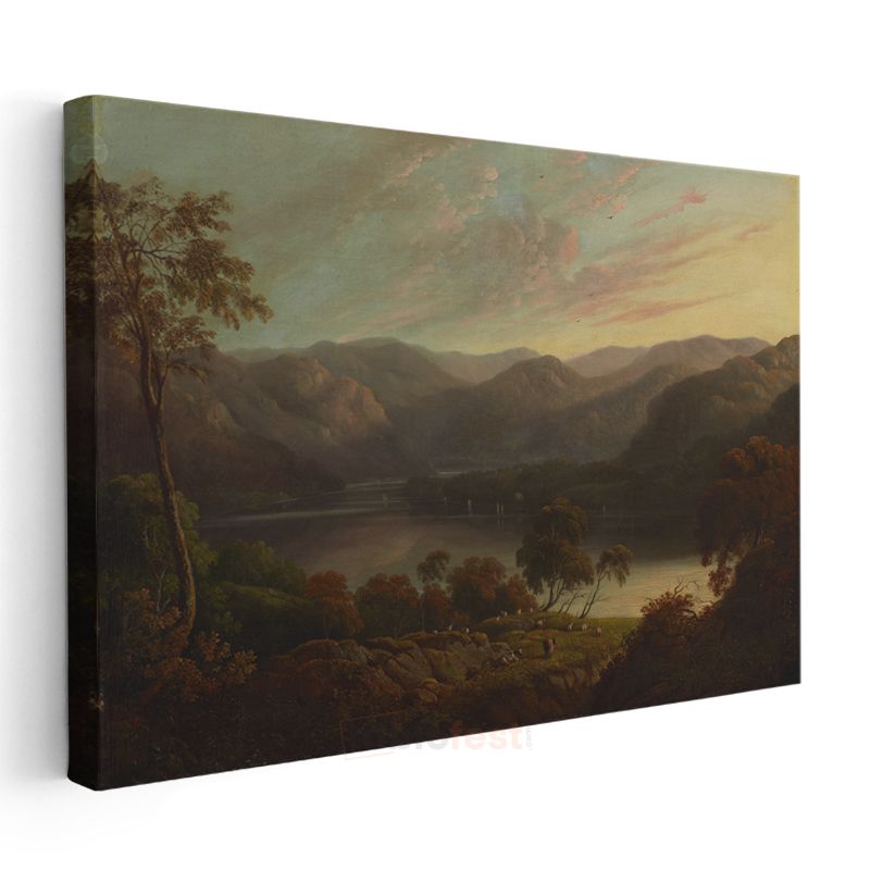 John Constable - Göl Manzarası Kanvas Tablo
