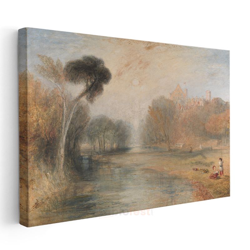 J.M.W. Turner - Nehir Manzarası Kanvas Tablo
