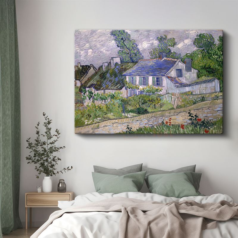 Vincent van Gogh - Auvers'deki Evler Kanvas Tablo