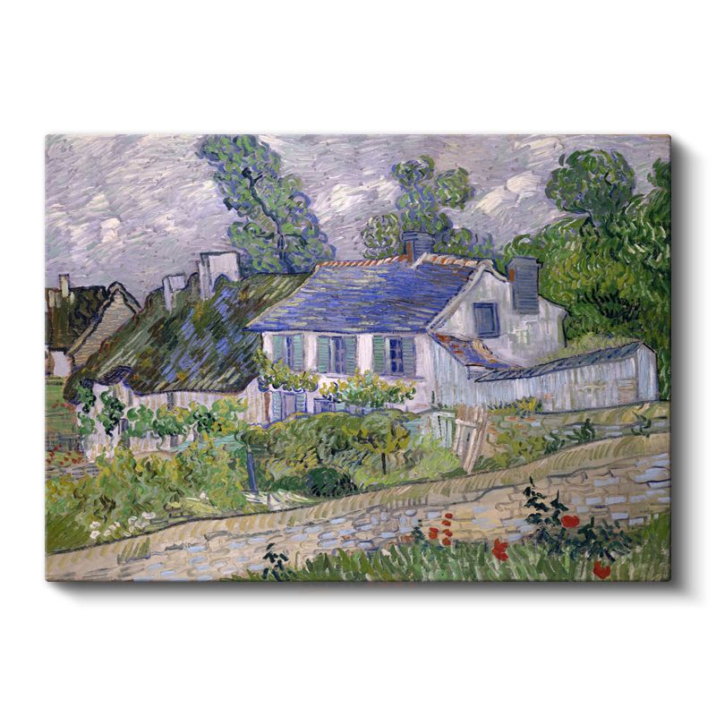 Vincent van Gogh - Auvers'deki Evler Kanvas Tablo