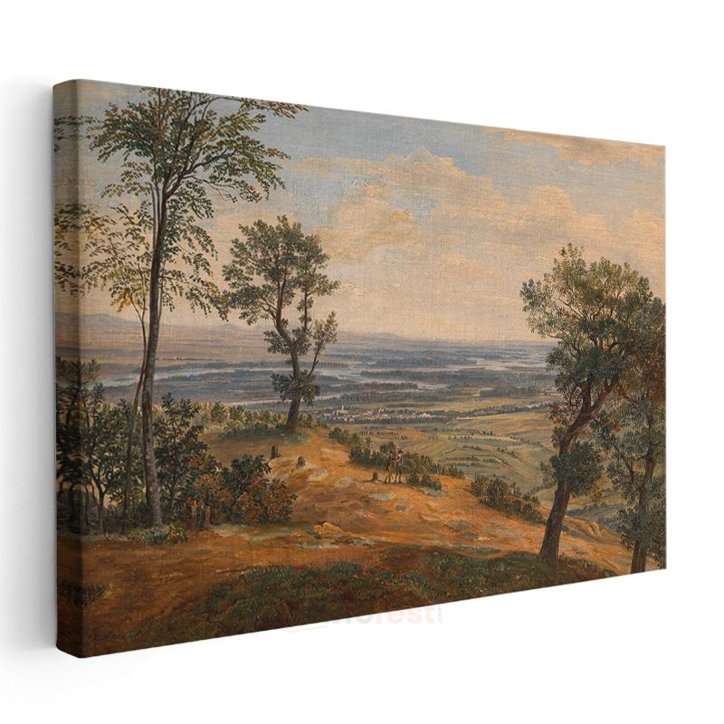 Jacob van Ruisdael - Geniş Ova Manzarası Kanvas Tablo