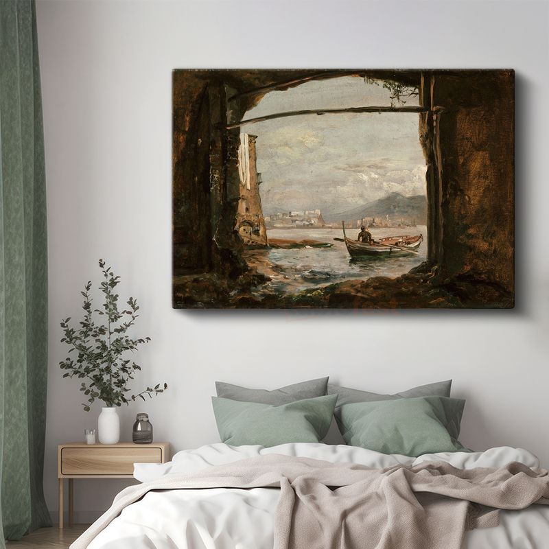 Joseph Mallord William Turner - Mağaradan Deniz Manzarası Kanvas Tablo