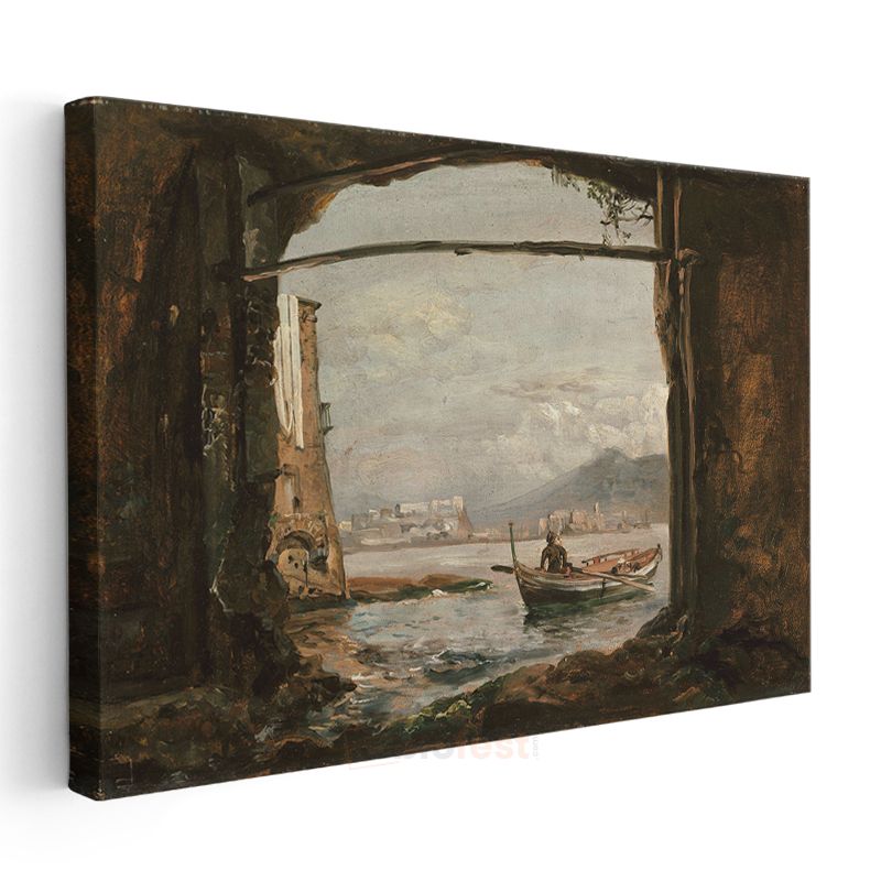 Joseph Mallord William Turner - Mağaradan Deniz Manzarası Kanvas Tablo