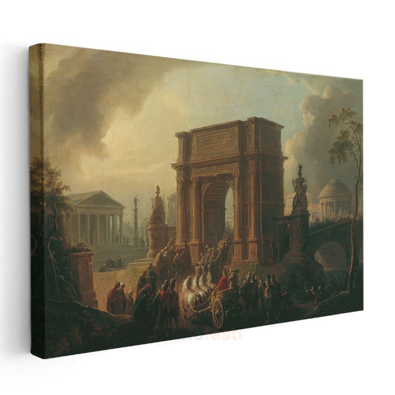 Giovanni Paolo Panini - Roma Zafer Takı Kanvas Tablo