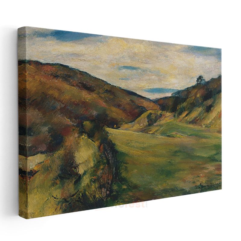 Paul Cézanne - Tepeler Vadisi Kanvas Tablo