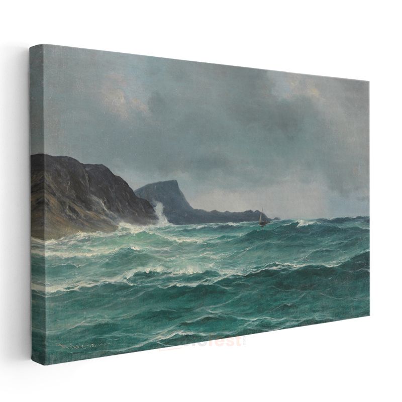 Ivan Aivazovsky - Fırtınalı Deniz Kanvas Tablo