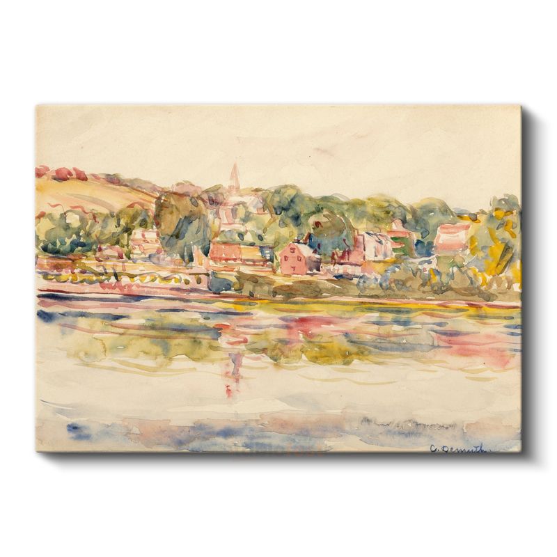 Paul Cézanne - Nehir Kıyısı Manzarası Kanvas Tablo