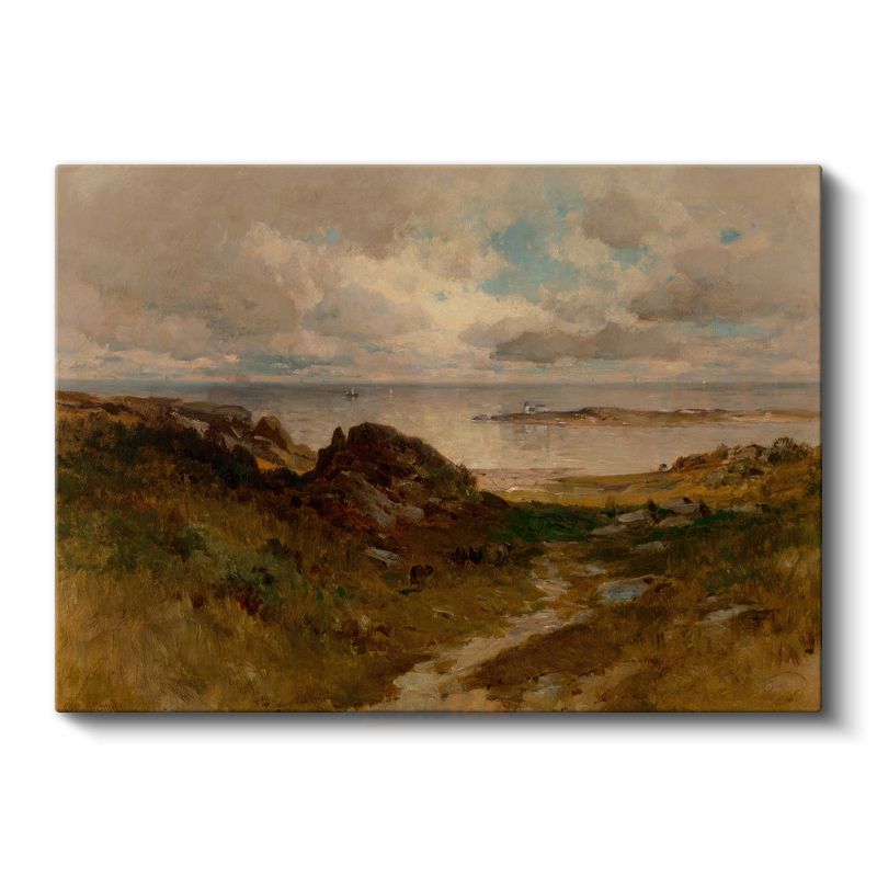 William Trost Richards - Kıyı Manzarası Kanvas Tablo