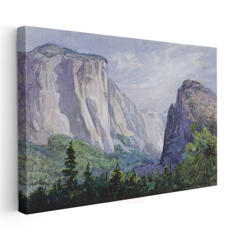 Thomas Hill - Yosemite Vadisi Kanvas Tablo