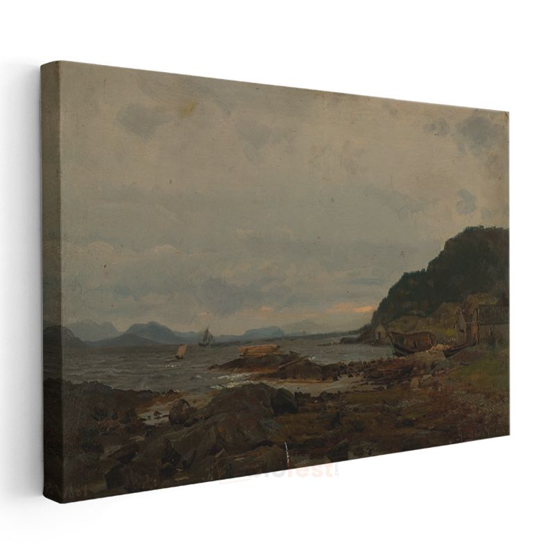 John Constable - Kıyı Manzarası Kanvas Tablo