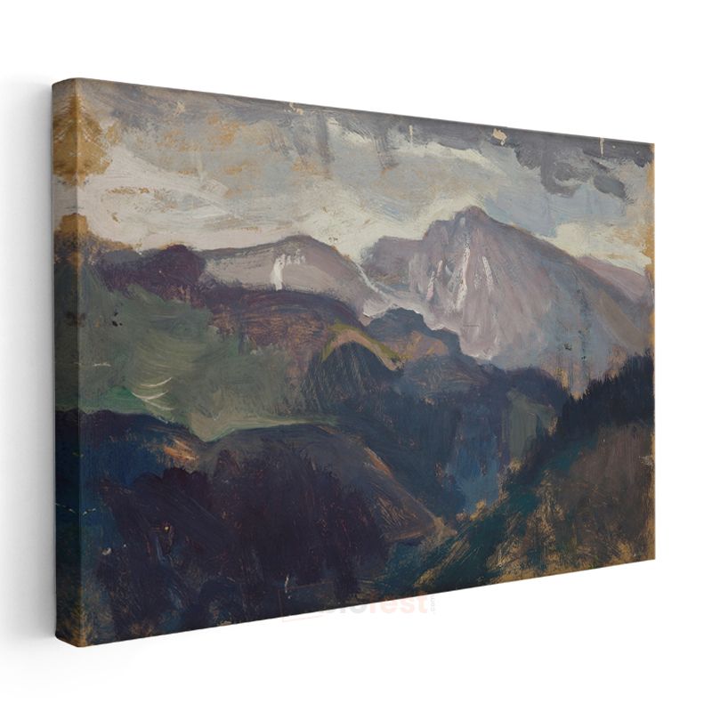 Paul Cézanne - Dağ Manzarası Kanvas Tablo
