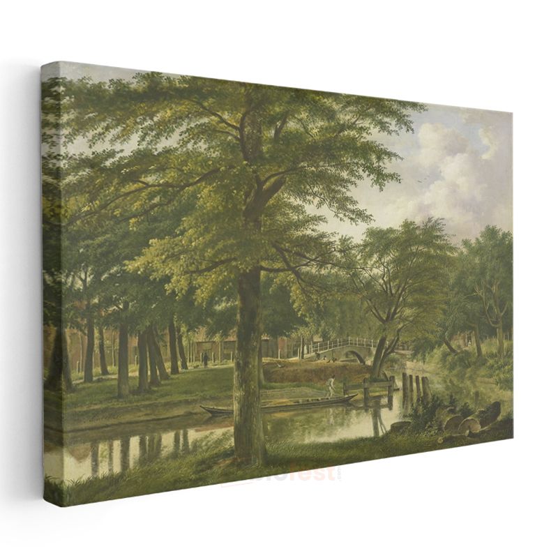 Jacob van Ruisdael - Ağaçlıklı Park Manzarası Kanvas Tablo