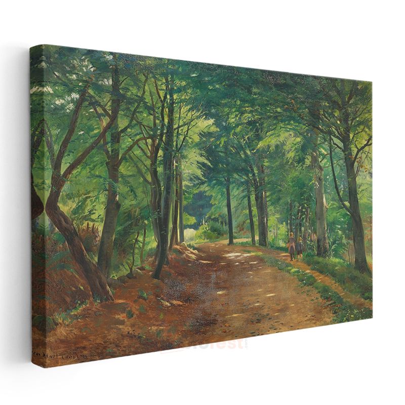 Camille Pissarro - Orman Yolu Kanvas Tablo