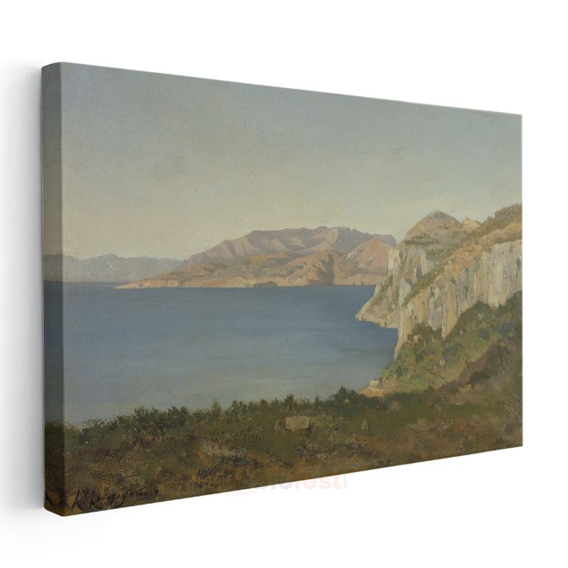William Turner - Akdeniz Kıyıları Kanvas Tablo