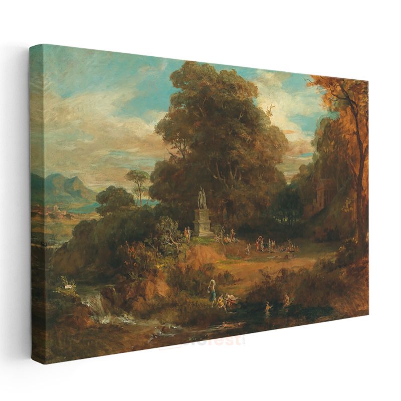 Thomas Gainsborough - Sonbahar Manzarası Kanvas Tablo