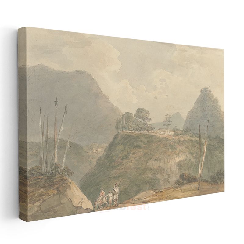 J.M.W. Turner - Dağlık Manzara Kanvas Tablo