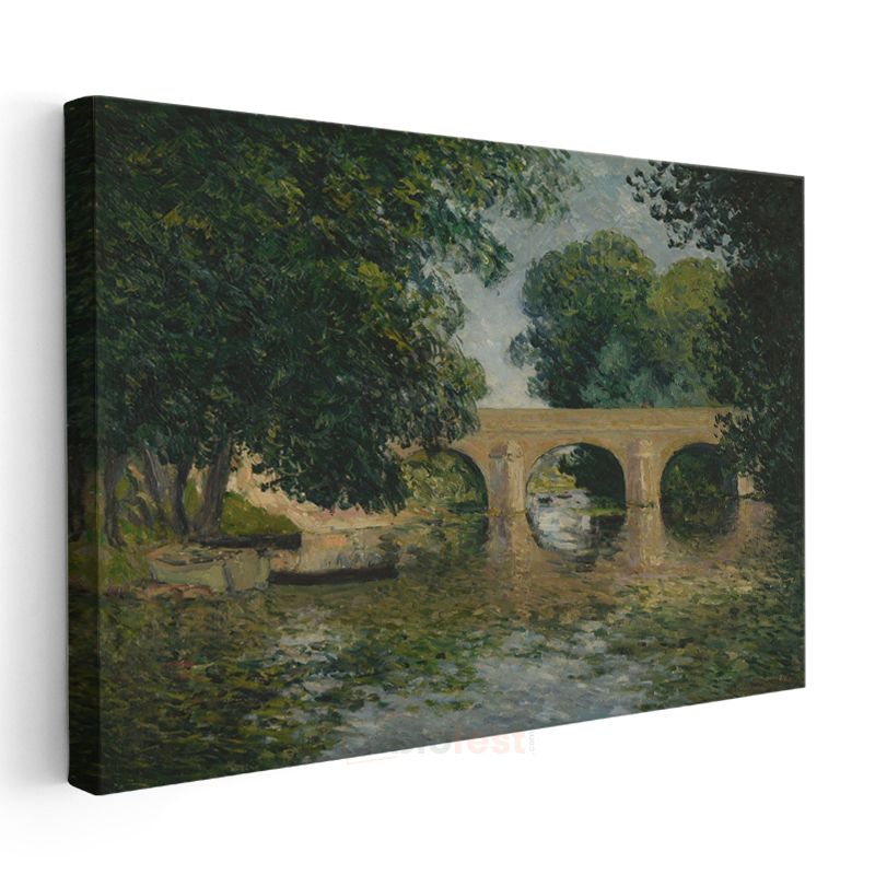 Claude Monet - Nehir Üzerindeki Köprü Kanvas Tablo