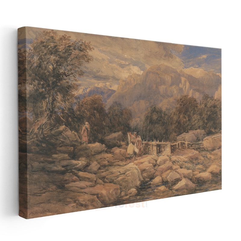 J.M.W. Turner - Dağlık Manzara Kanvas Tablo
