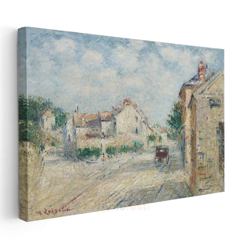 Gustave Loiseau - Fransız Köyü Manzarası Kanvas Tablo