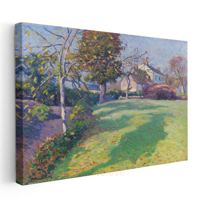 Henri Martin - Sonbahar Bahçesi Kanvas Tablo
