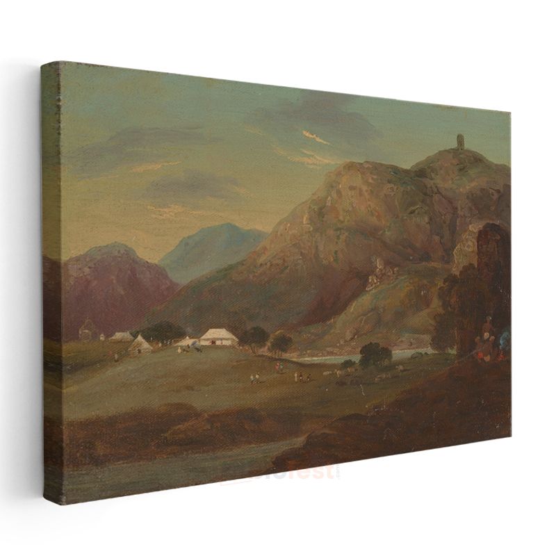 John Constable - Dağlık Manzara Kanvas Tablo