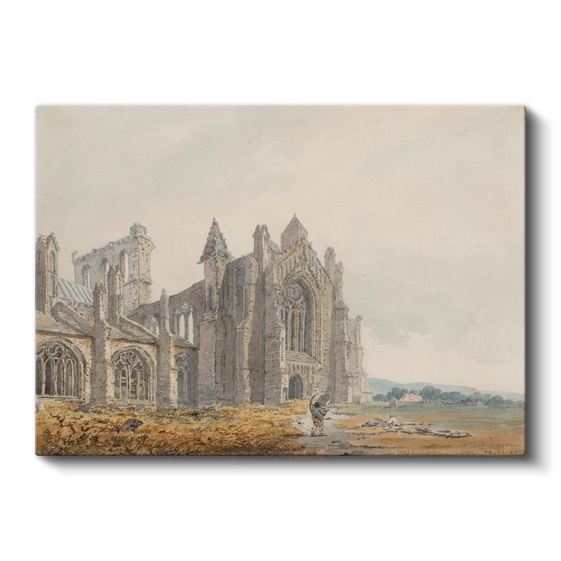 J.M.W. Turner - Melrose Manastırı Kanvas Tablo