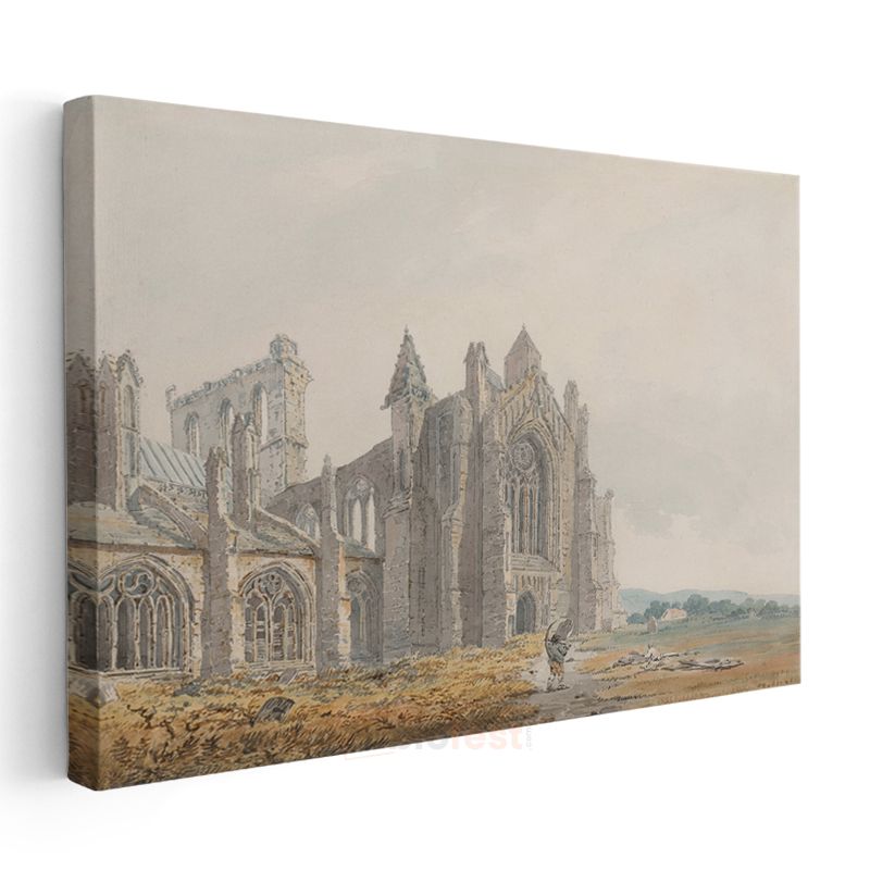 J.M.W. Turner - Melrose Manastırı Kanvas Tablo