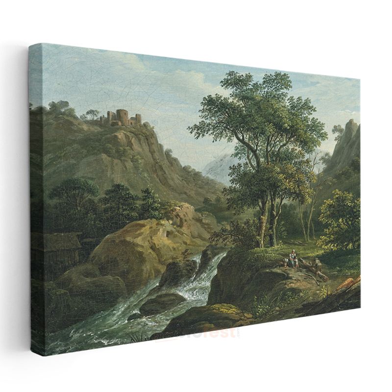 Claude Lorrain - Pastoral Manzara Kanvas Tablo
