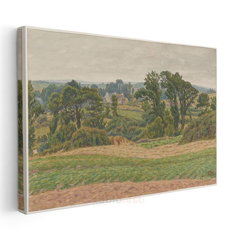 Camille Pissarro - Kırsal Manzara Kanvas Tablo