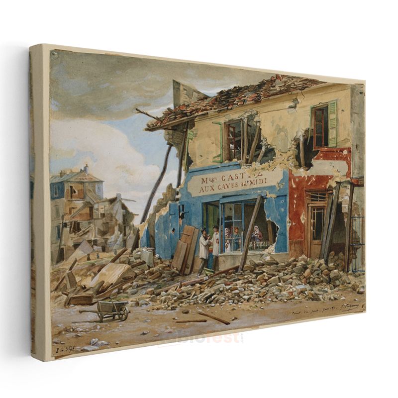 Pierre-Auguste Gendron - Savaş Sonrası Paris Kanvas Tablo