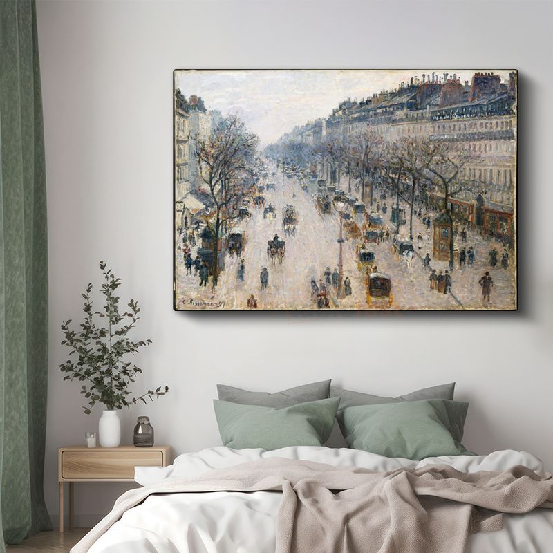Camille Pissarro - Boulevard Montmartre Kanvas Tablo