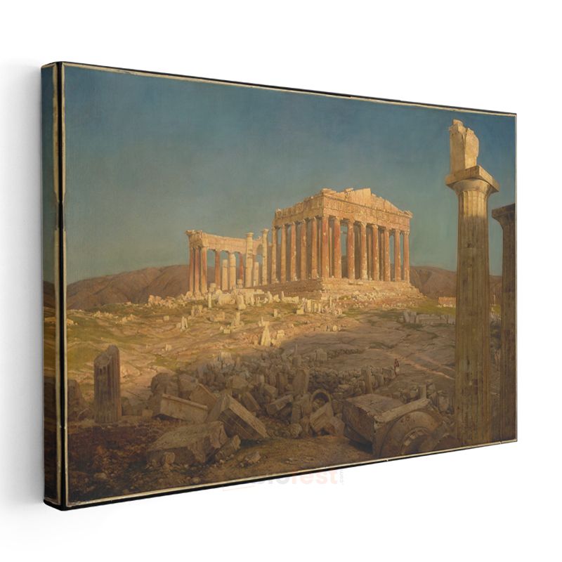 Frederic Edwin Church - The Parthenon Kanvas Tablo
