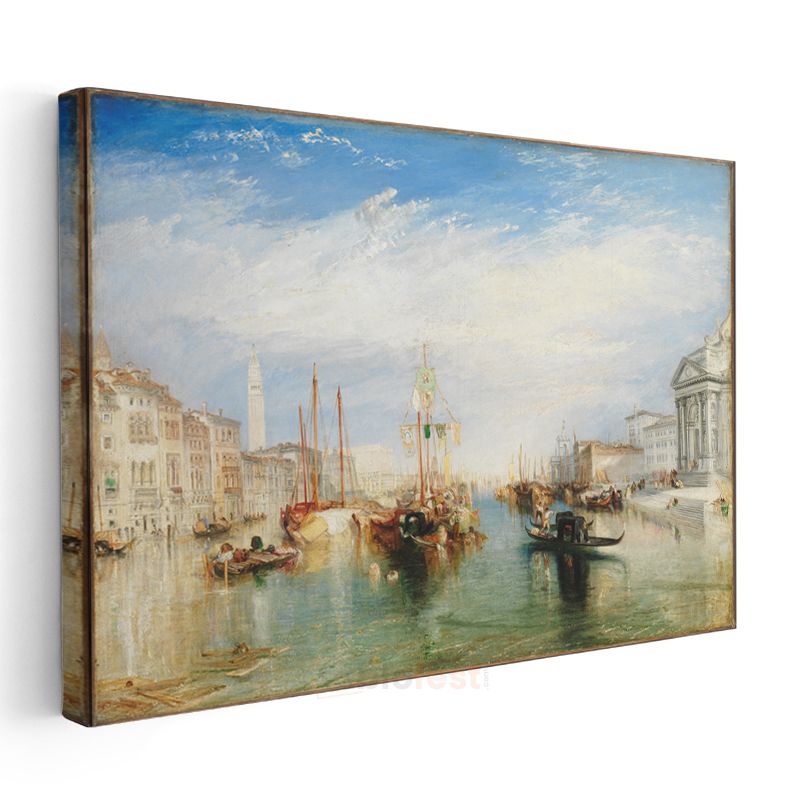 J.M.W. Turner - Venice, the Dogana and San Giorgio Maggiore Kanvas Tablo