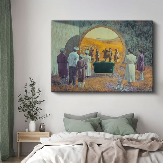 René Magritte - Belleğin Penceresi Kanvas Tablo