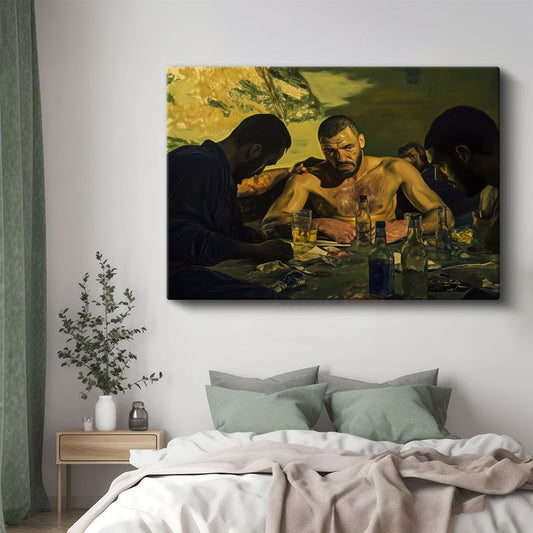 Michaël Borremans - Poker Gecesi Kanvas Tablo