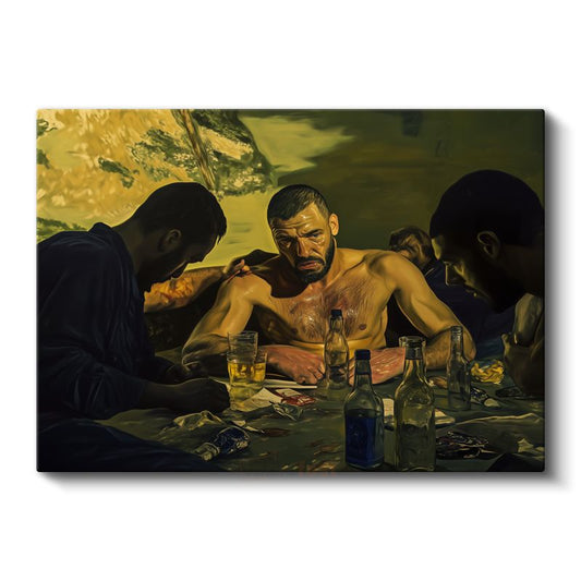 Michaël Borremans - Poker Gecesi Kanvas Tablo