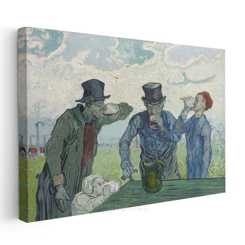 Vincent van Gogh - İçki İçenler Kanvas Tablo