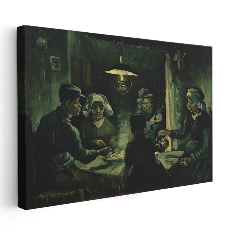 Vincent van Gogh - Patates Yiyenler Kanvas Tablo