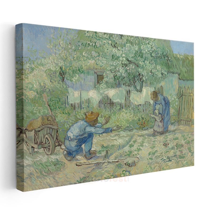 Vincent van Gogh - İlkbahar Bahçesi Kanvas Tablo