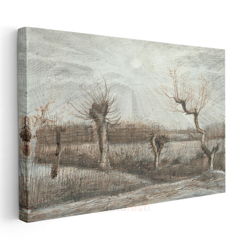 Vincent van Gogh - Kış Manzarası Kanvas Tablo