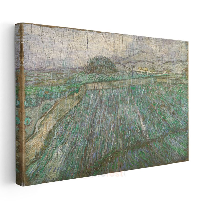 Vincent van Gogh - Yağmurlu Manzara Kanvas Tablo