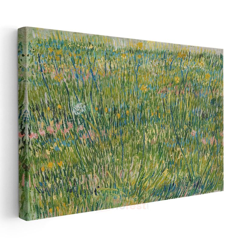 Vincent van Gogh - Çiçekli Çayır Kanvas Tablo